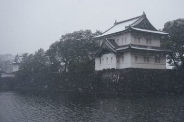 江戸城　2013年2月　大雪なのに攻めてきた。