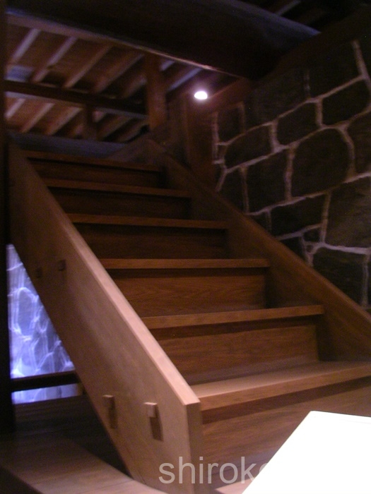 熊本城　城主が使った御殿地階の階段