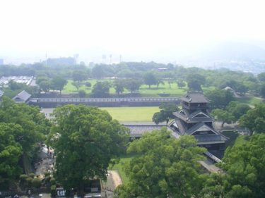 熊本城　天守から眺める宇土櫓