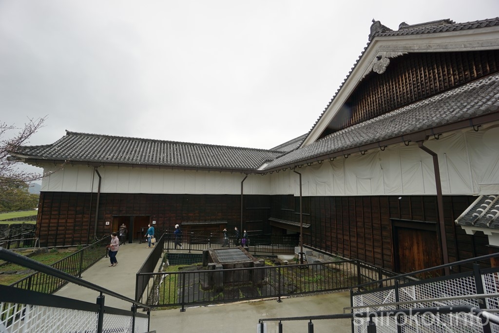 熊本城　本丸御殿から特別見学通路へ